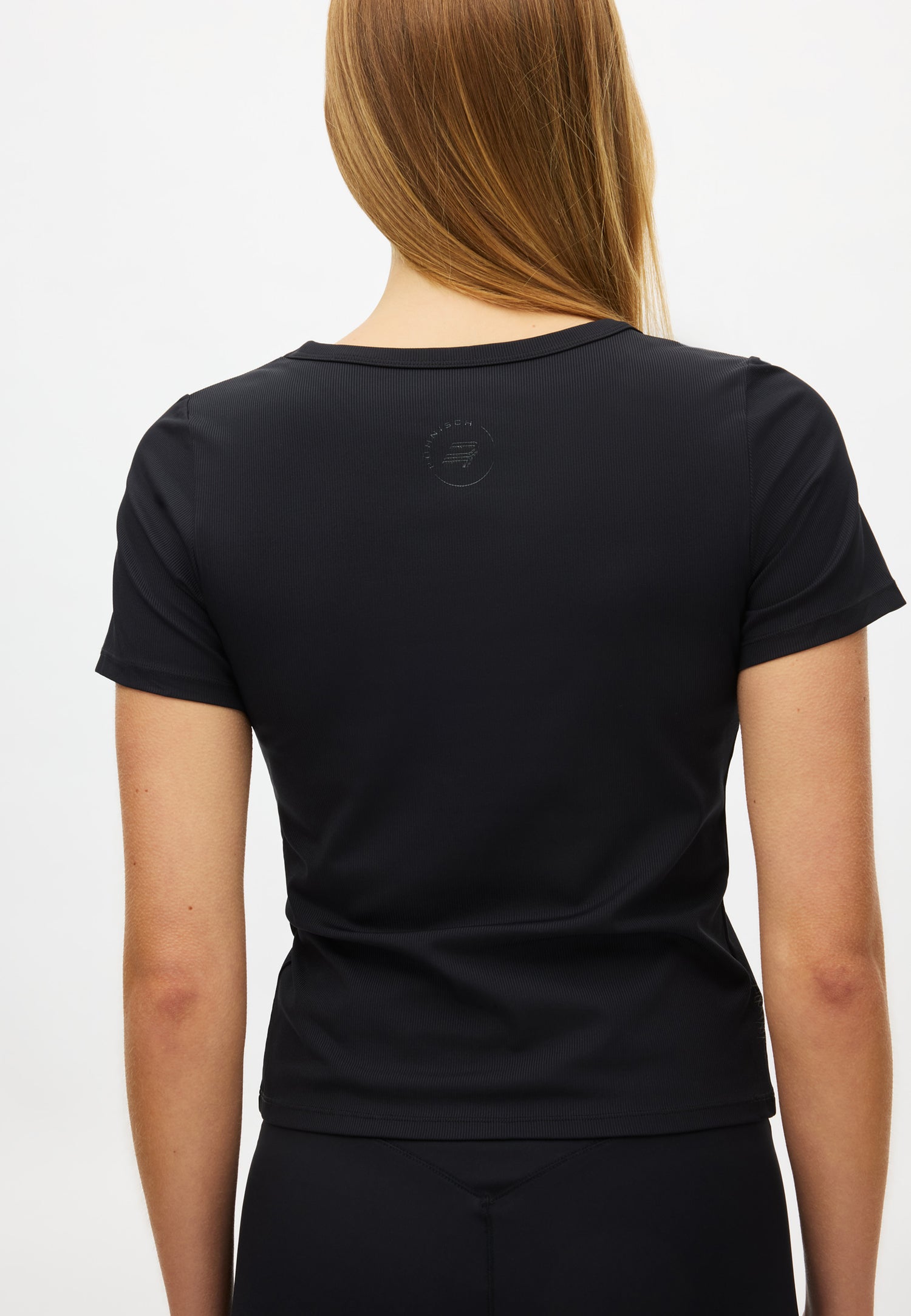 Rib Drymotion Yoga Tee - Black