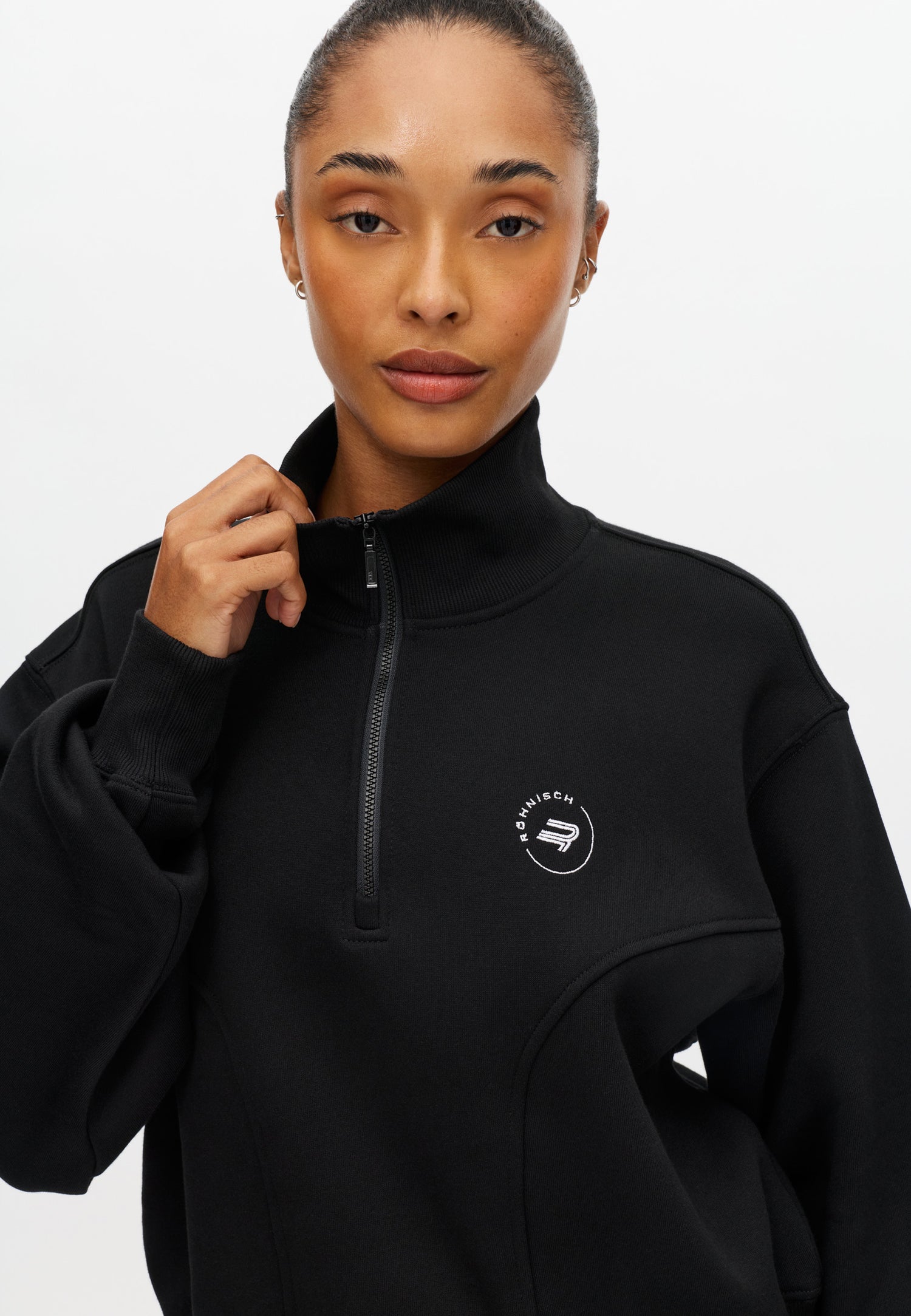 Base Sweat Half Zip - Black