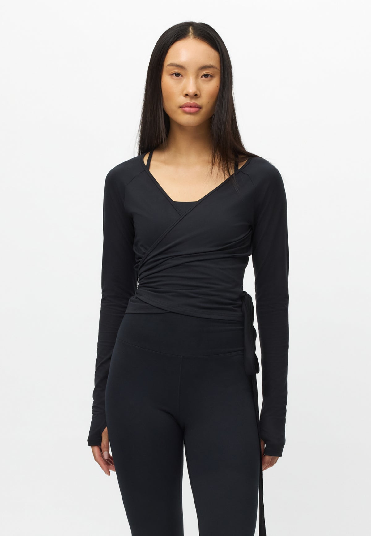 Smoothflex Wrap Top - Black
