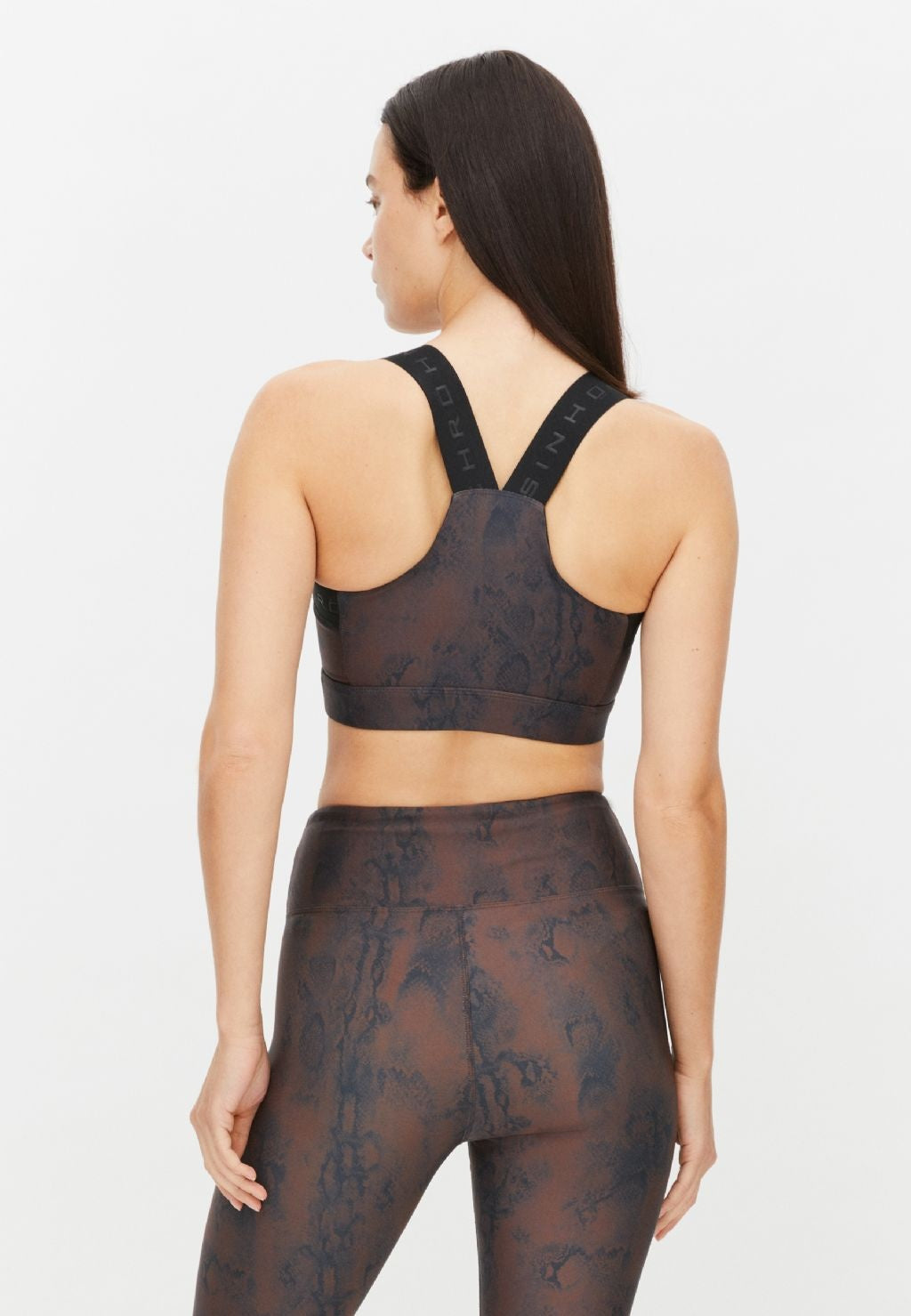 Kay Printed Yoga Sport Compressie BH - Brown Snake