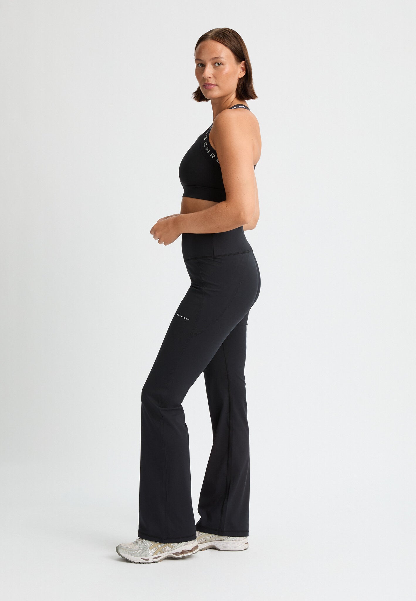 Flattering High Waist Yoga Pants - Black