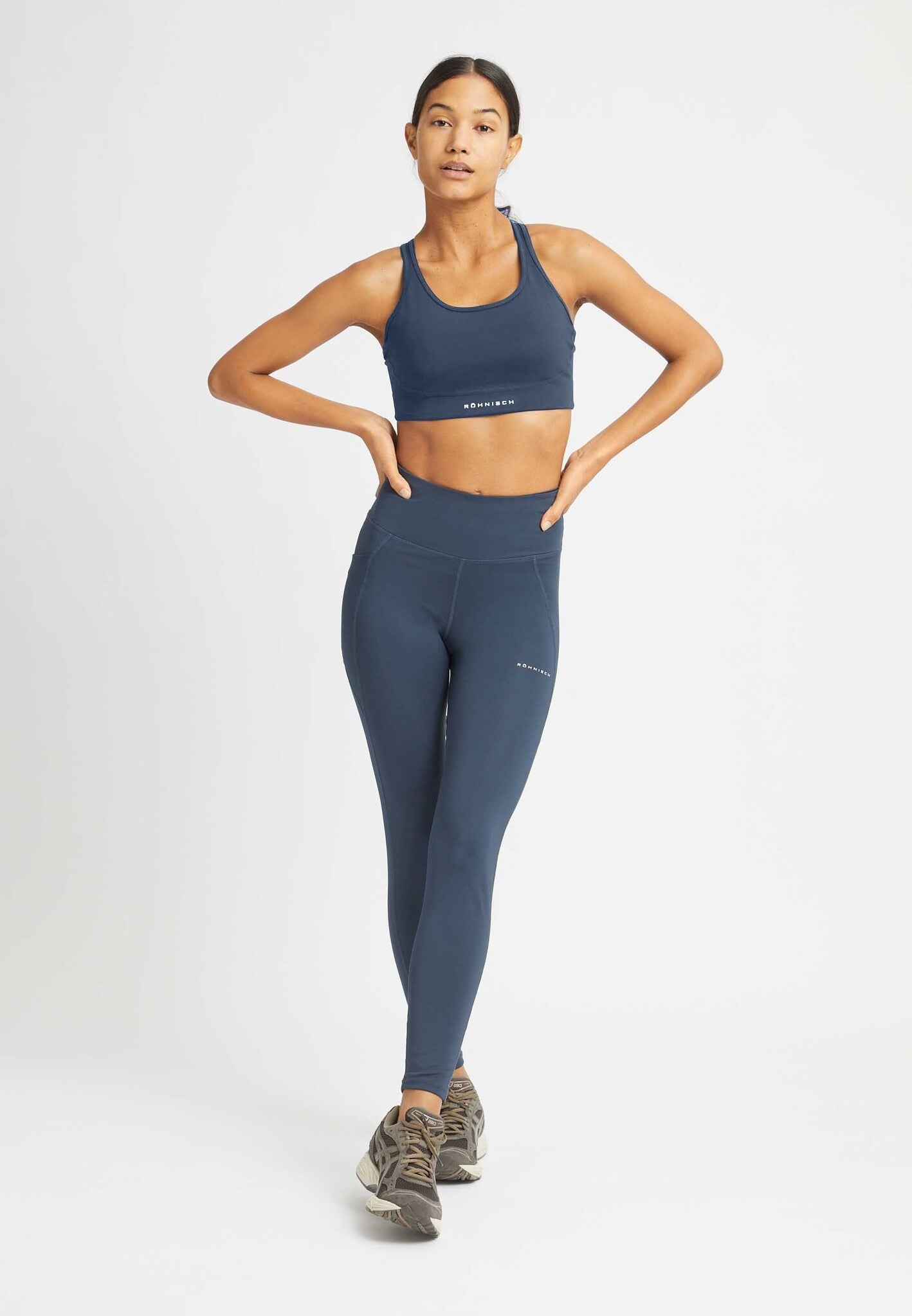 Flattering High Rise Sport Tights - Space Navy