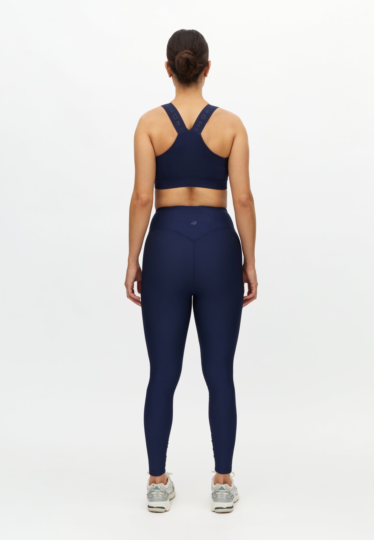 Ribbed R High Waist Pilates & Workout Leggings – Indigo