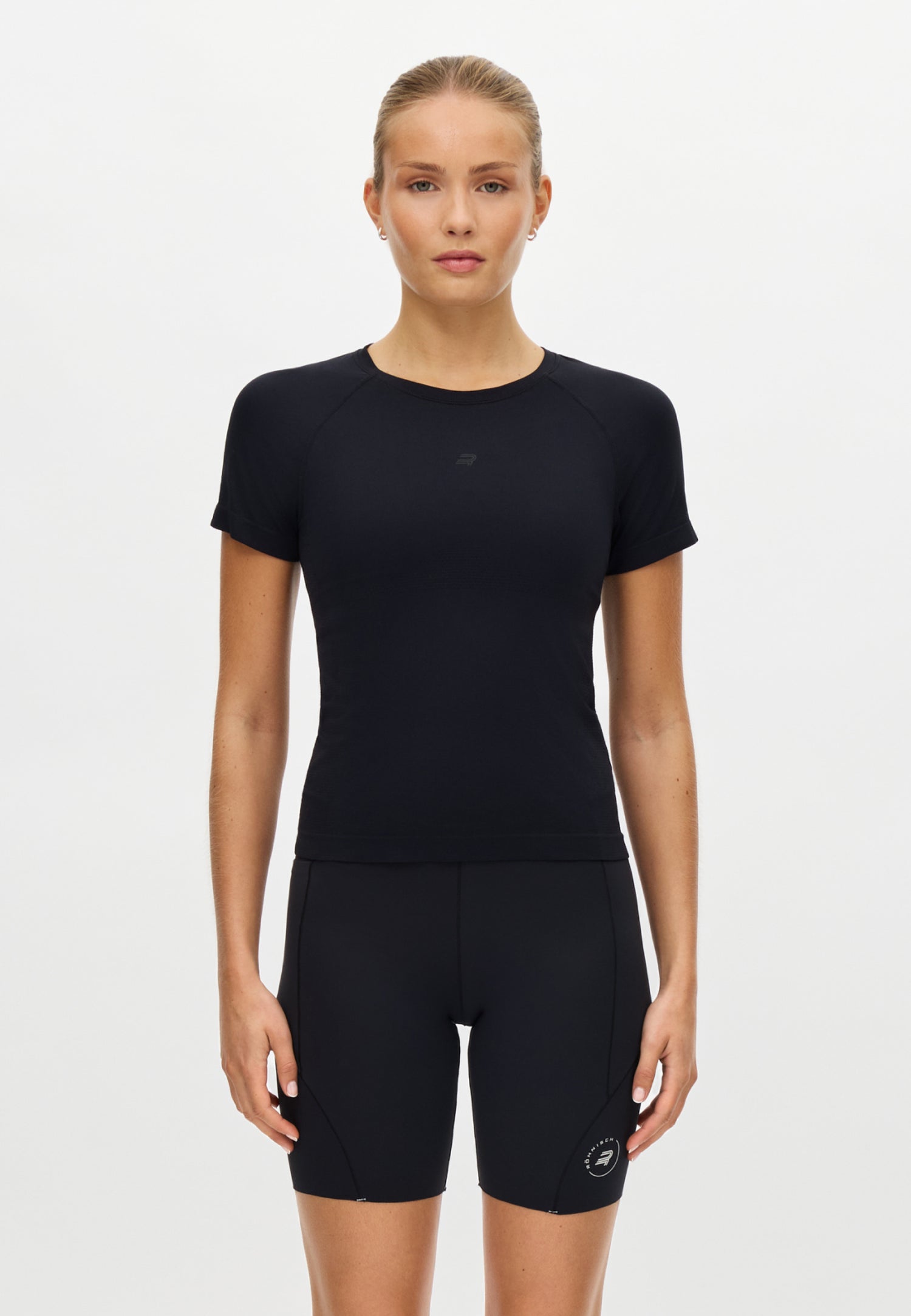 Seamless Flex Pilates & Active Tee - Black