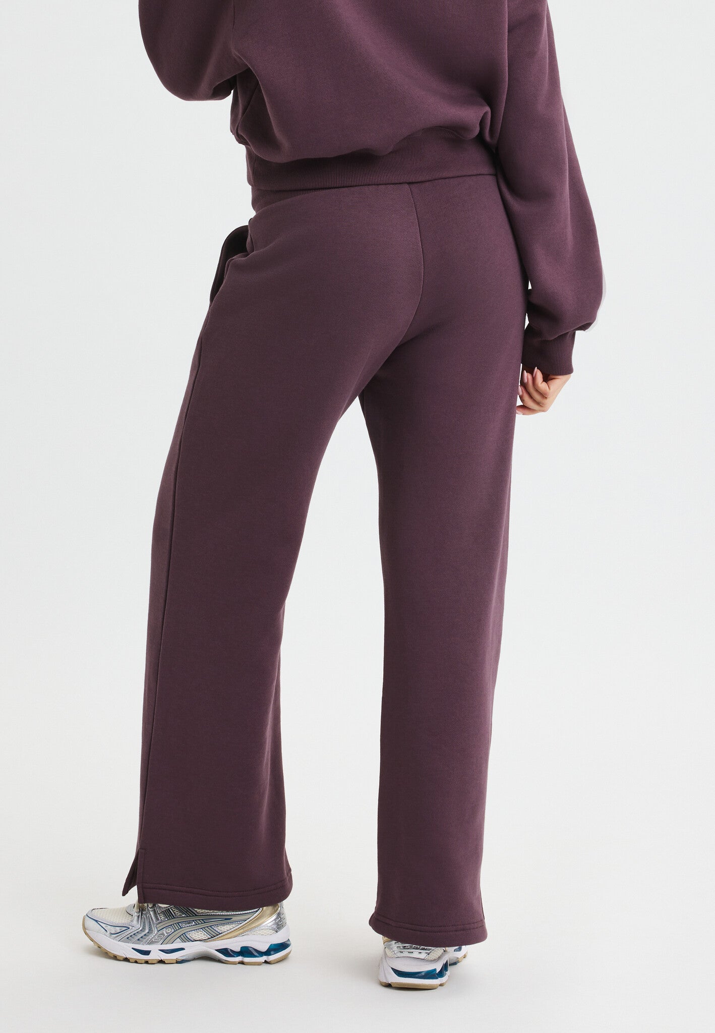 Zachte Wide Leg Sweatpants - Huckleberry