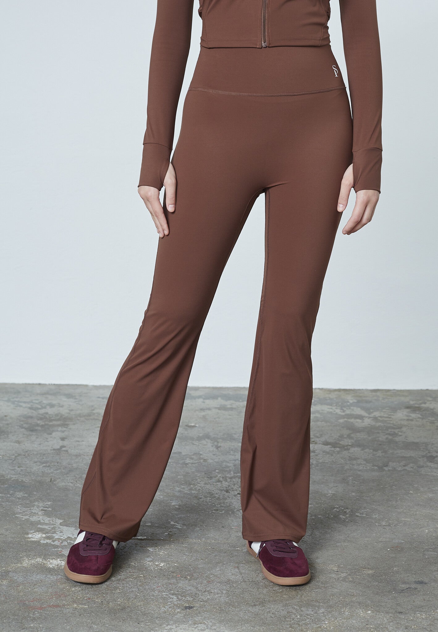 Lay High-Waist Yoga Broek - Brown
