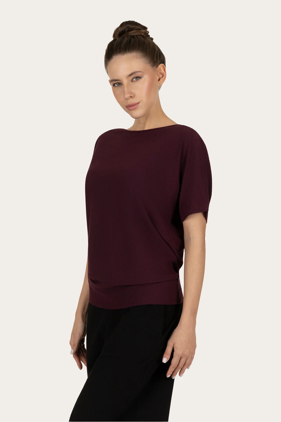 Budhi Short Sleeve Yoga Tee - Fig