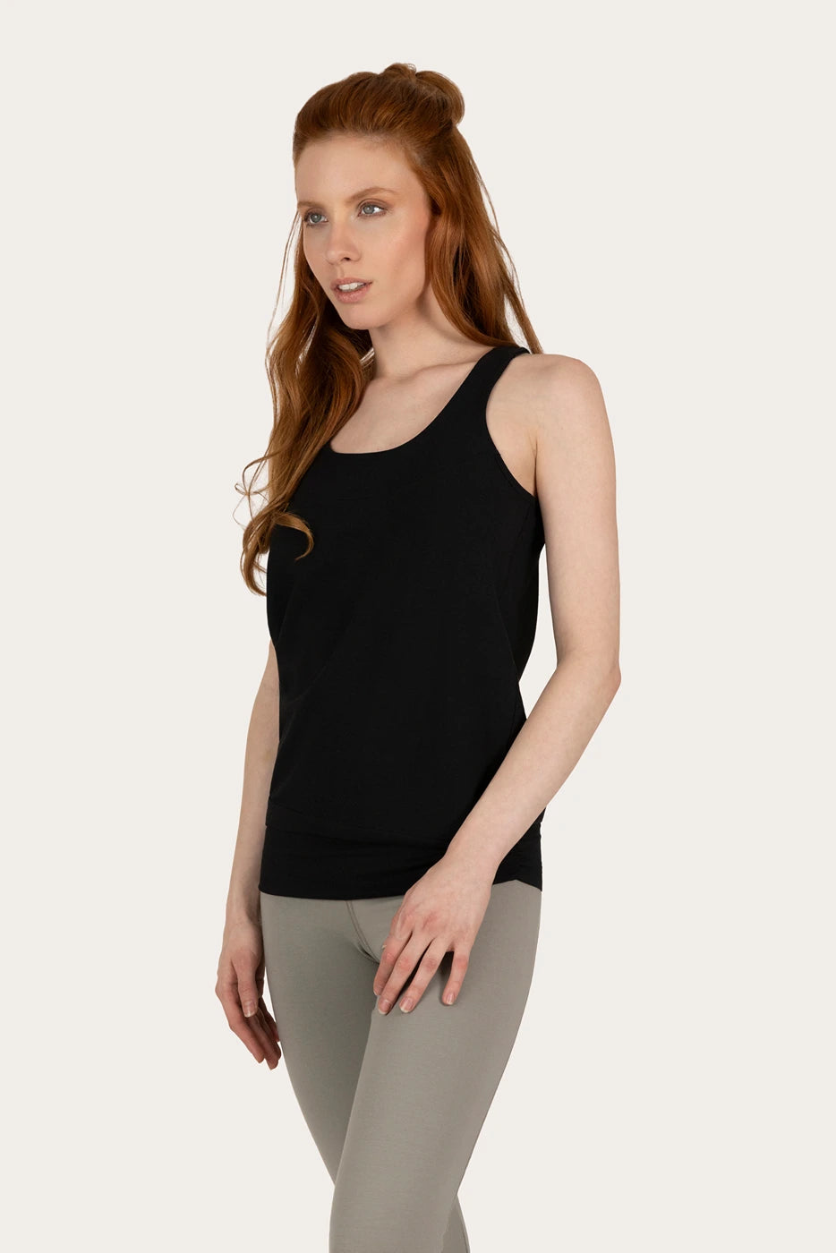 Kami Yoga & Pilates Tank - Onyx Black