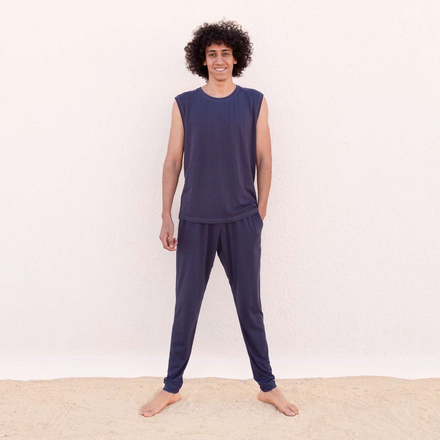 Tommy Heren Yoga Tank - Nightblue