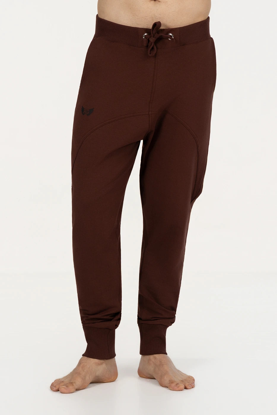 Relaxed Heren Yoga Broek Arjuna - Marron