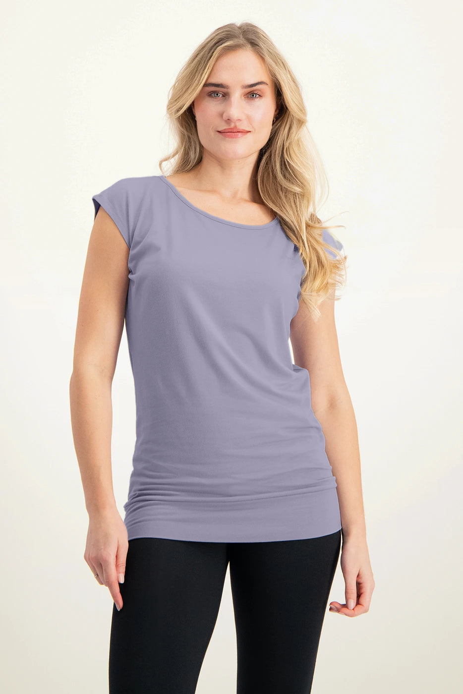 Asana Bamboe Yoga Tee - Lilac