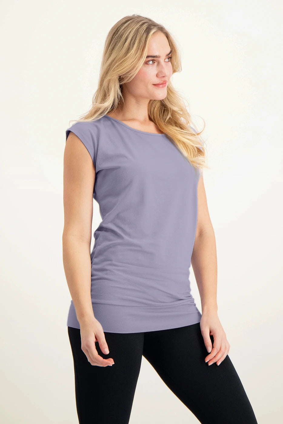 Asana Bamboe Yoga Tee - Lilac