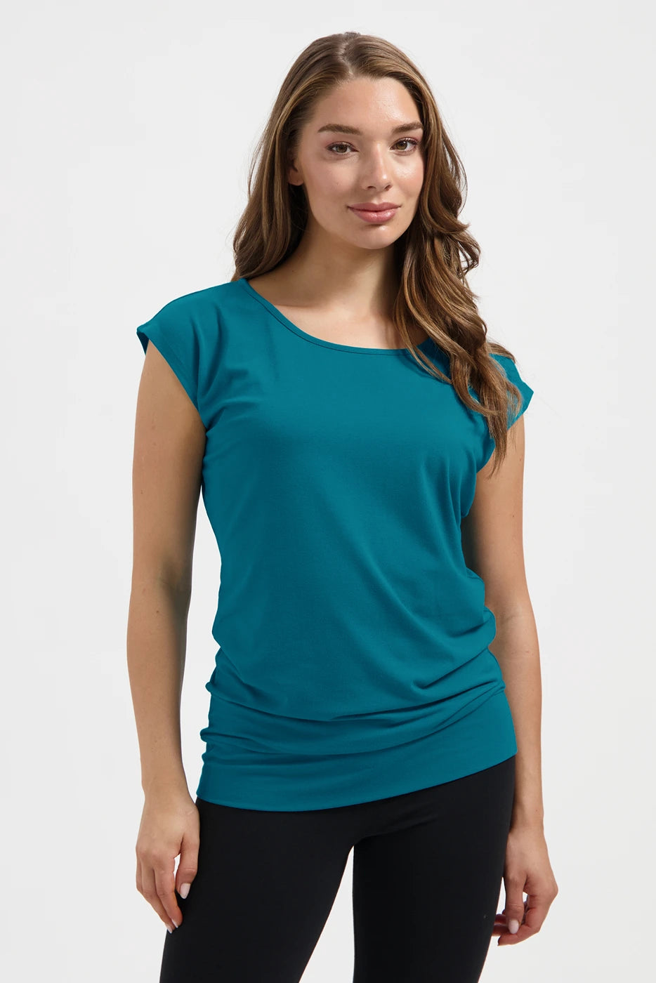 Asana Dry-fit Yoga Shirt - Riverstone