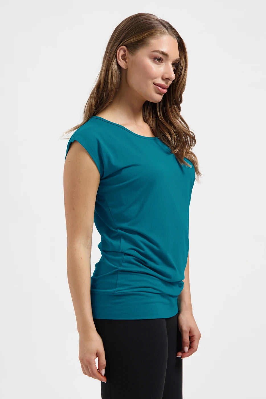 Asana Dry-fit Yoga Shirt - Riverstone