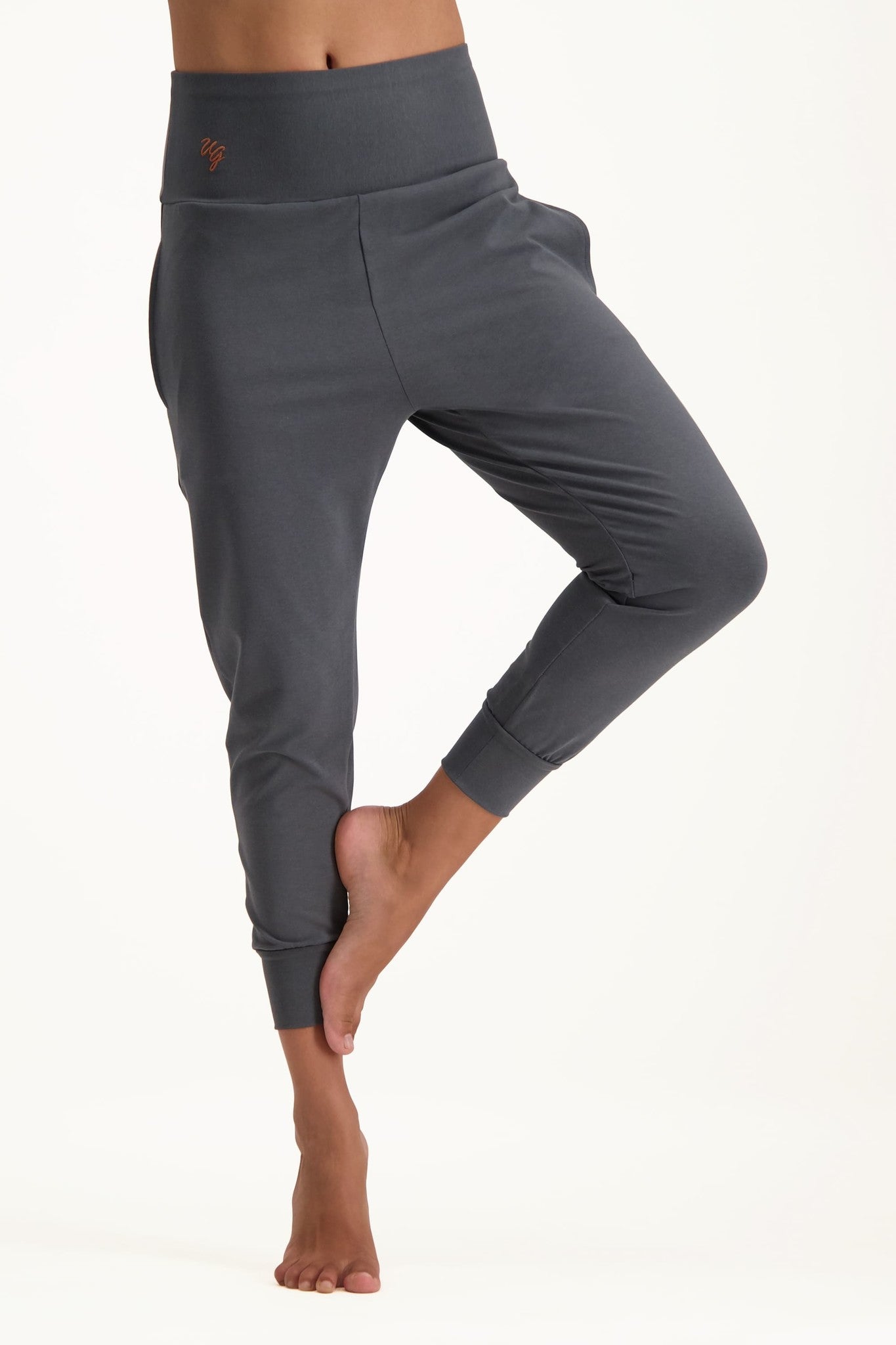 Bhumi Dry-fit Yoga Broek - Charcoal
