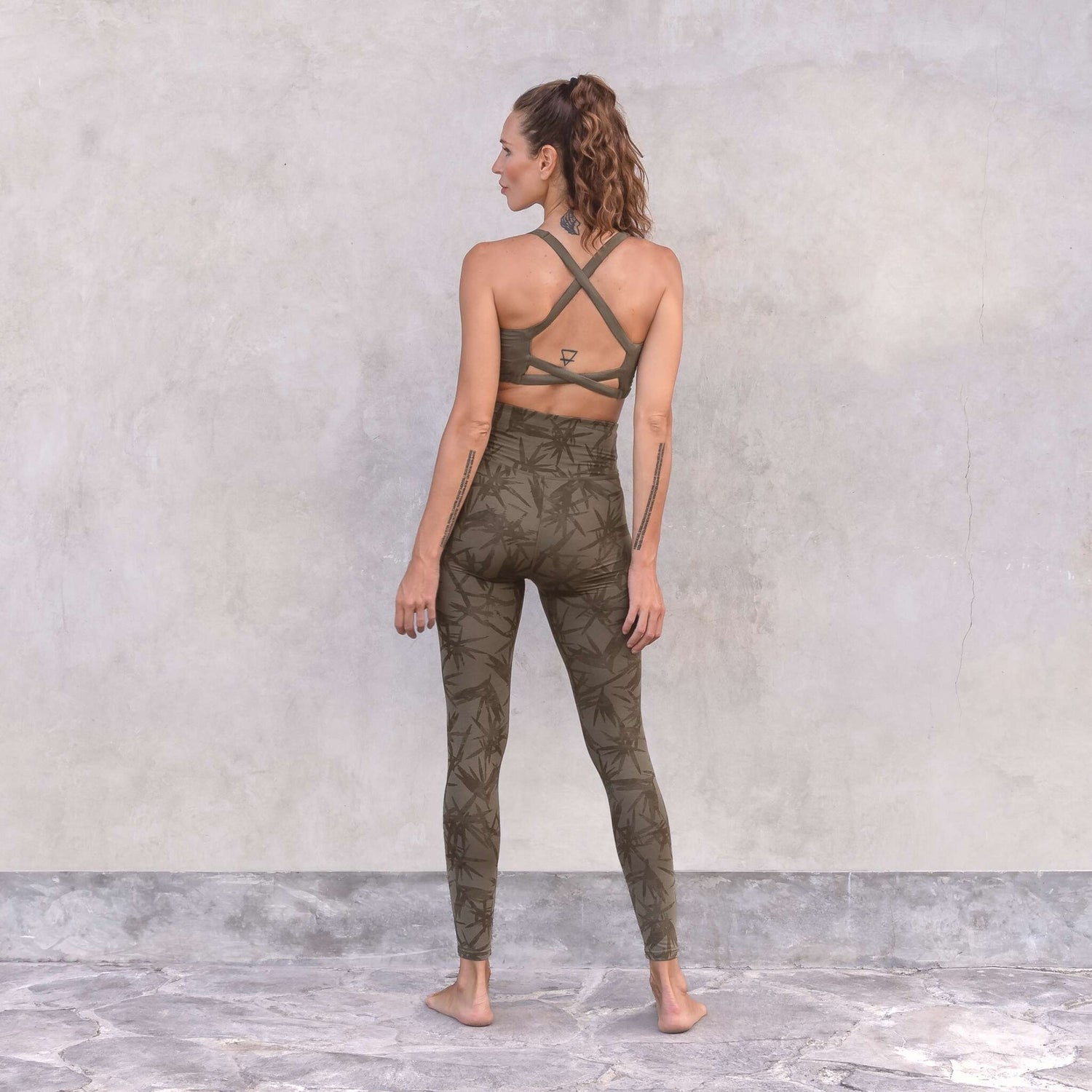 Duurzame Yoga & Pilates High Waist Leggings - Tencel Tosca - Olive