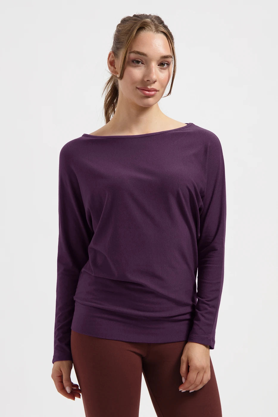 Budhi Dry Fit Longsleeve Yoga Top - Bloom
