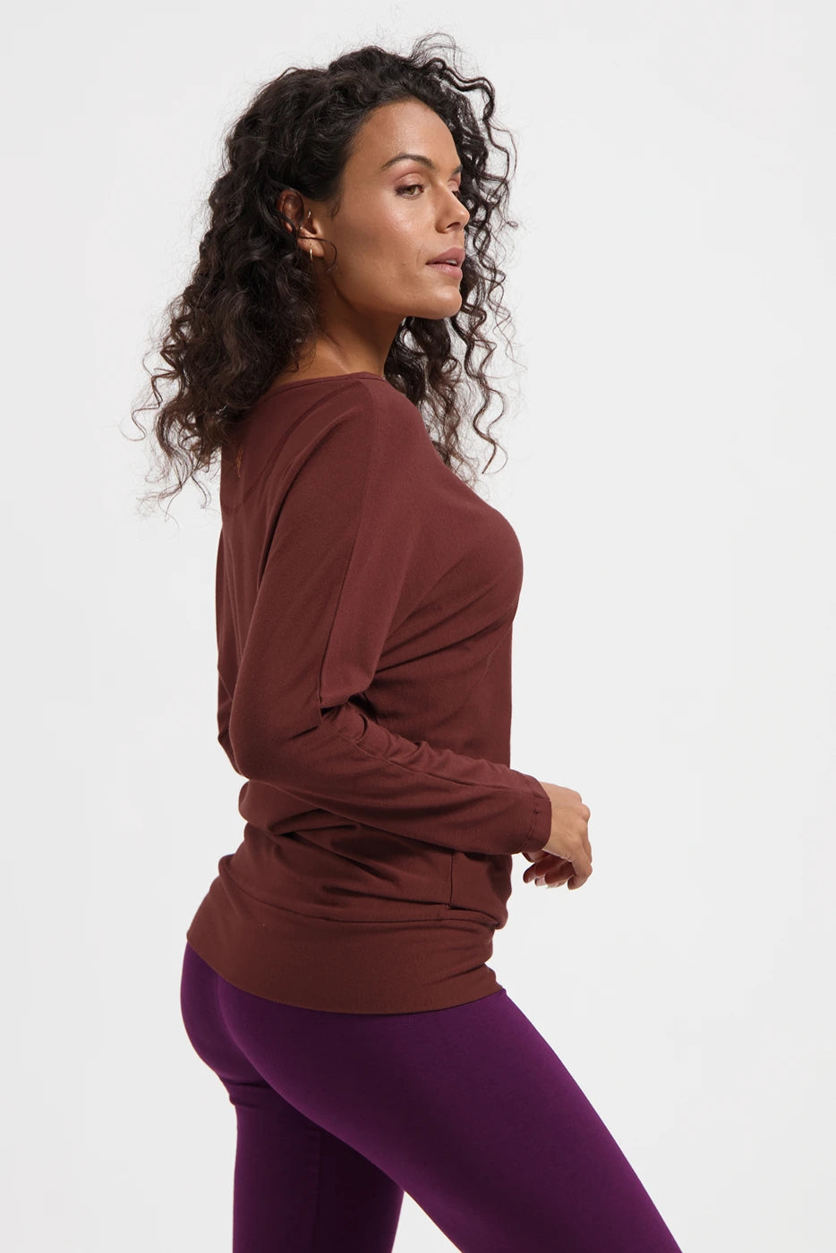 Budhi Yoga Shirt Lange Mouw - Marron