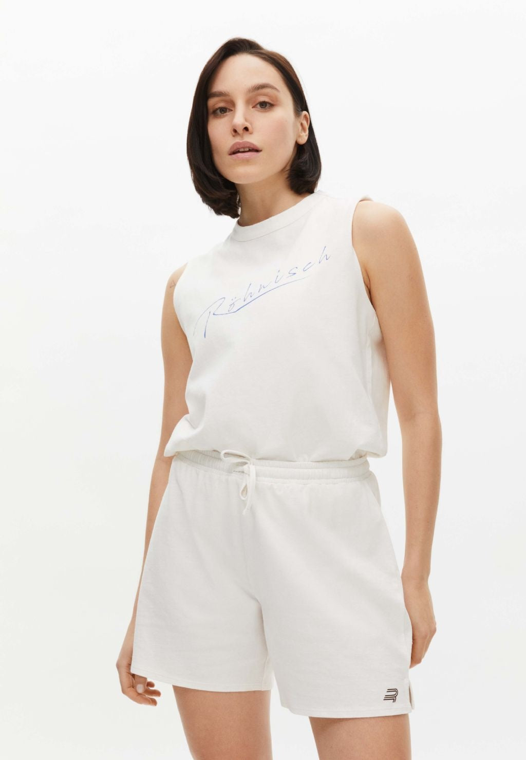 Katoen Retro Yoga Sport Top - Tofu