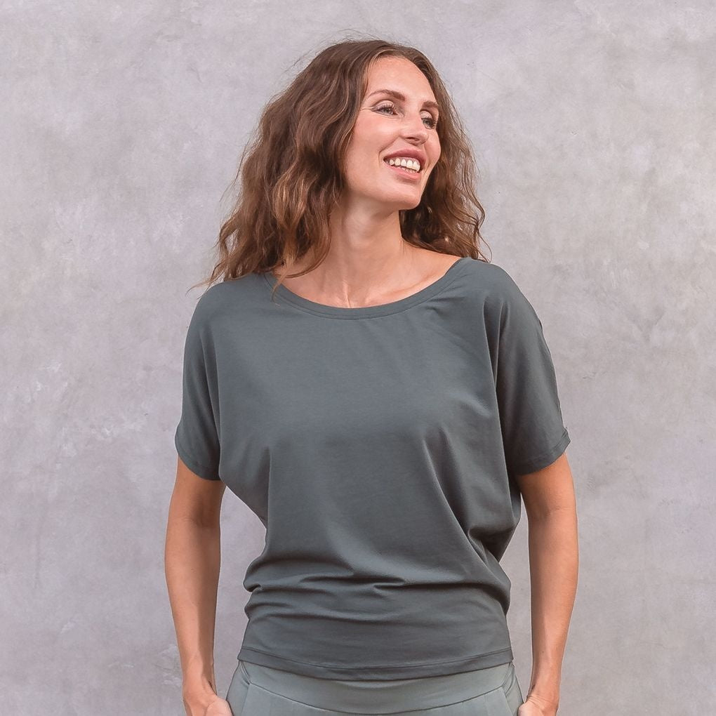 Maria Losse Yoga Top - Forest