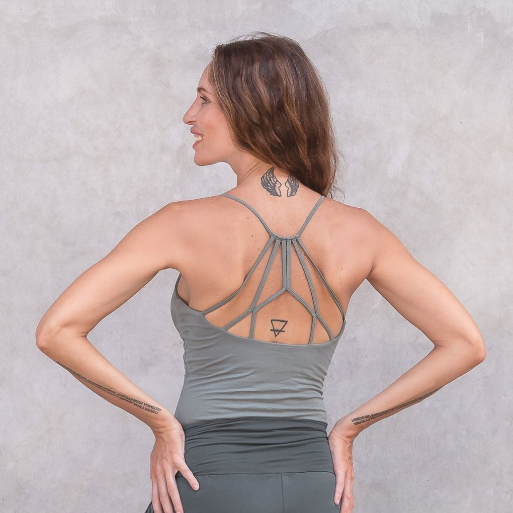 Biokatoen Yoga Pilates Top Nicole - Agave