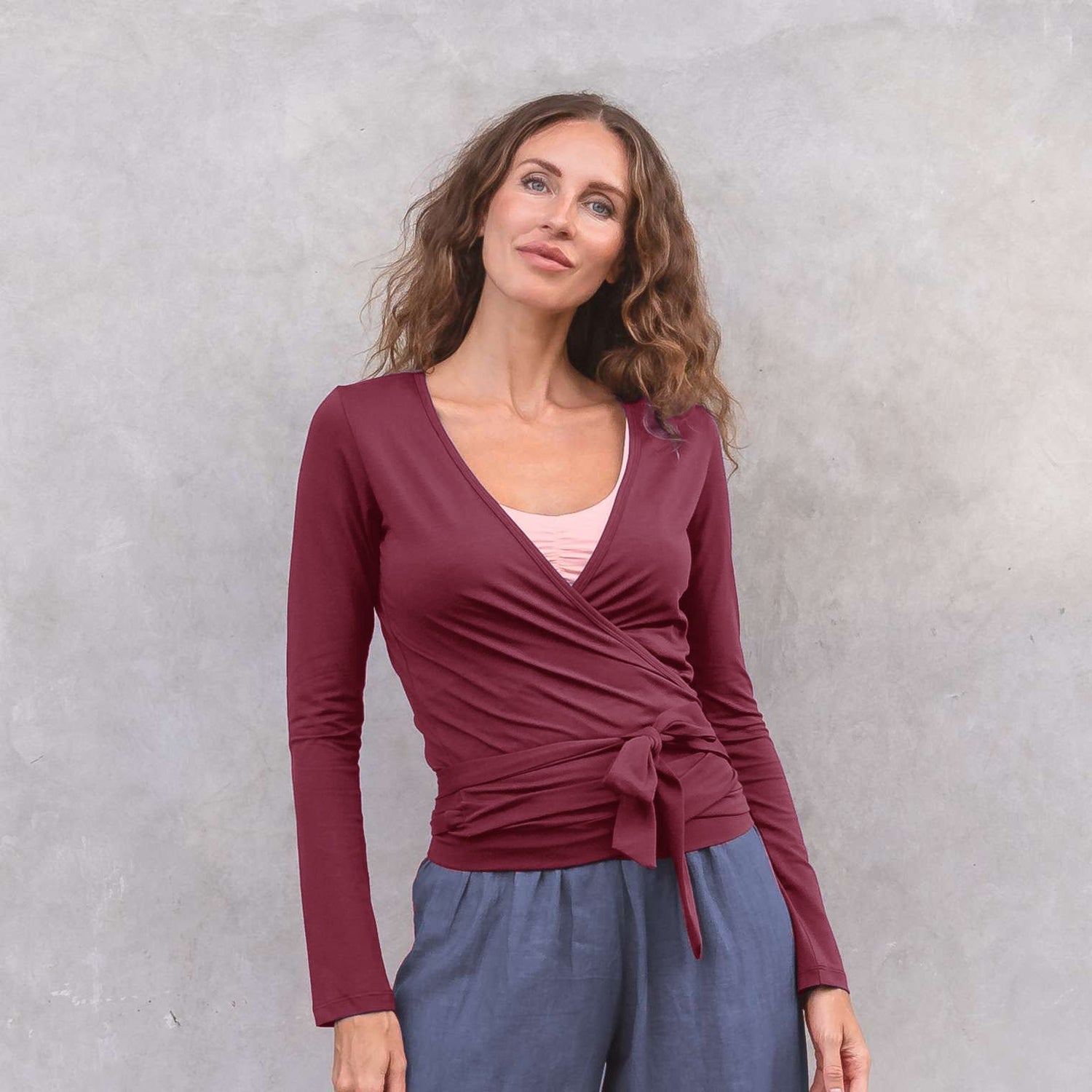 Yoga Wraptop Yael - Burgundy