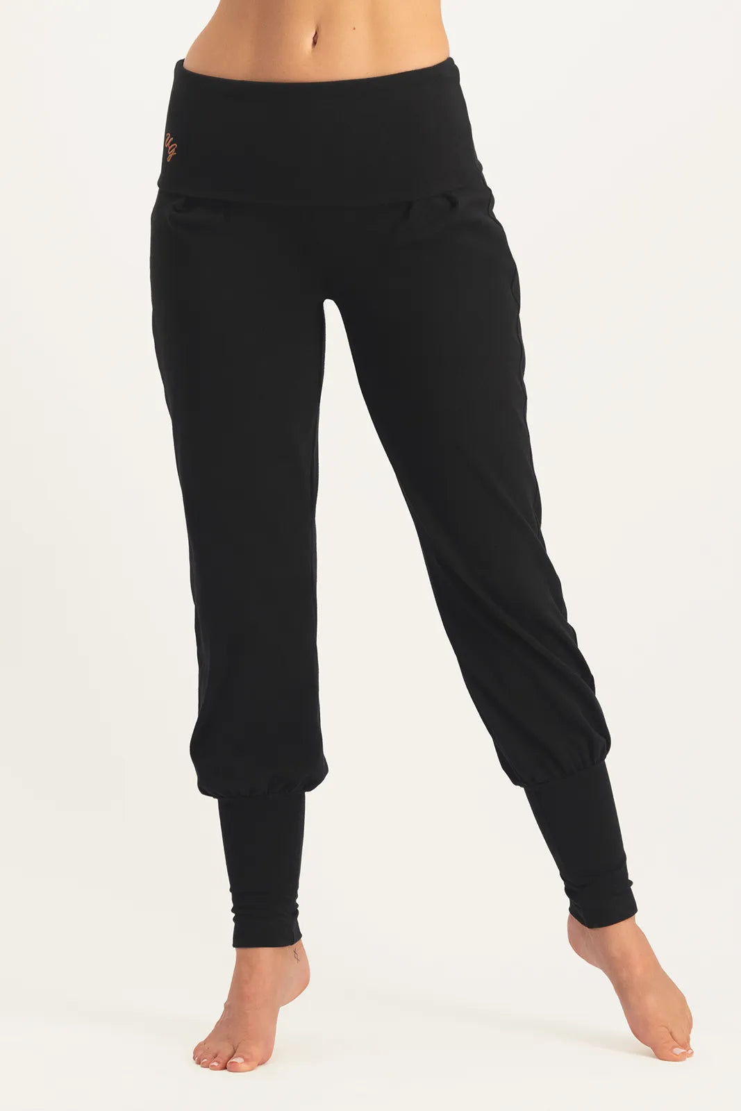 Devi  Wijde Yoga Broek - Onyx Black