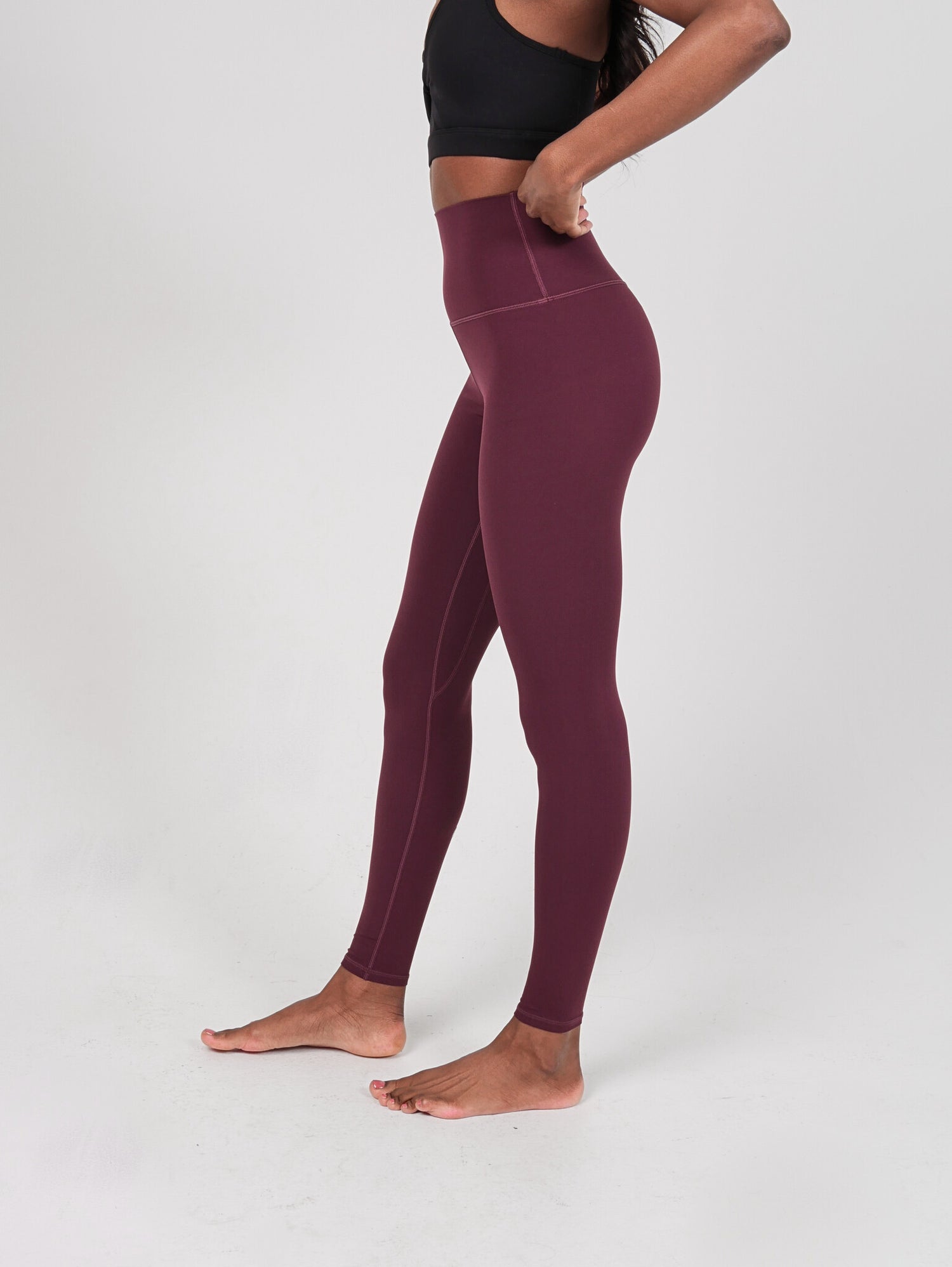 Extra High-Waist Yoga Leggings - Purple