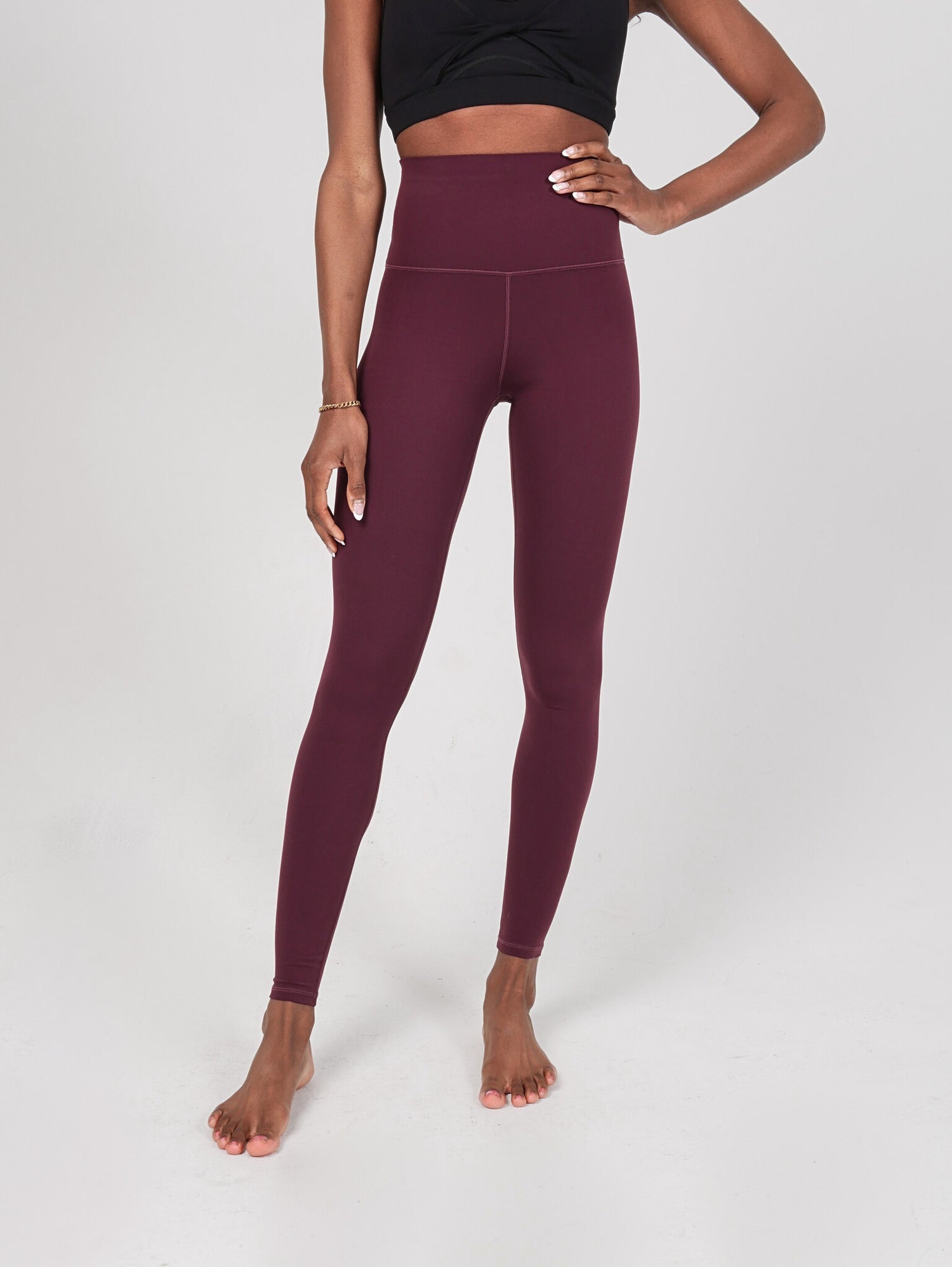 Extra High-Waist Yoga Leggings - Purple