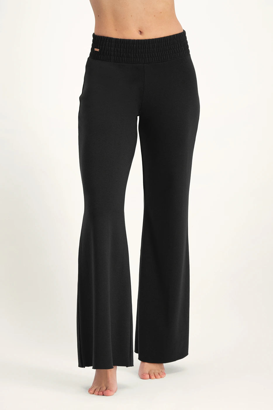 Flow Wijde Yoga Broek - Onyx Black