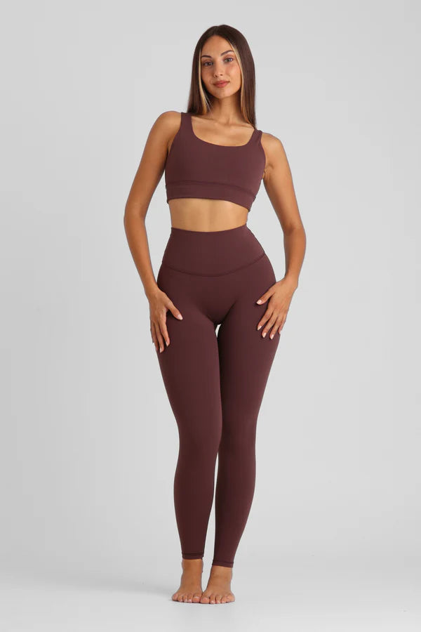 Seamless Yoga & Sport Legging - French Roast