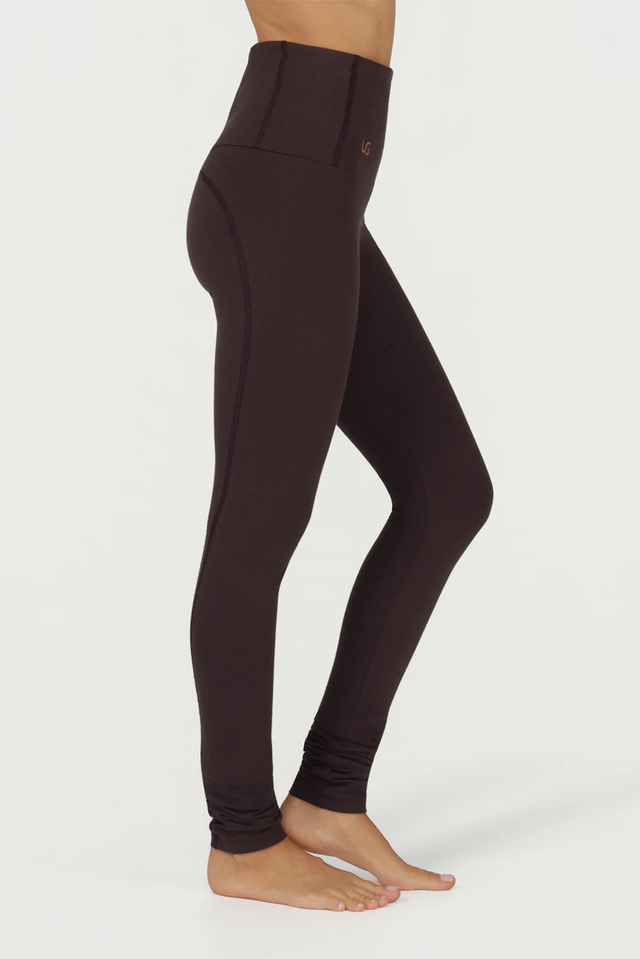 Gaia High-Waist Yoga Legging - Coffee