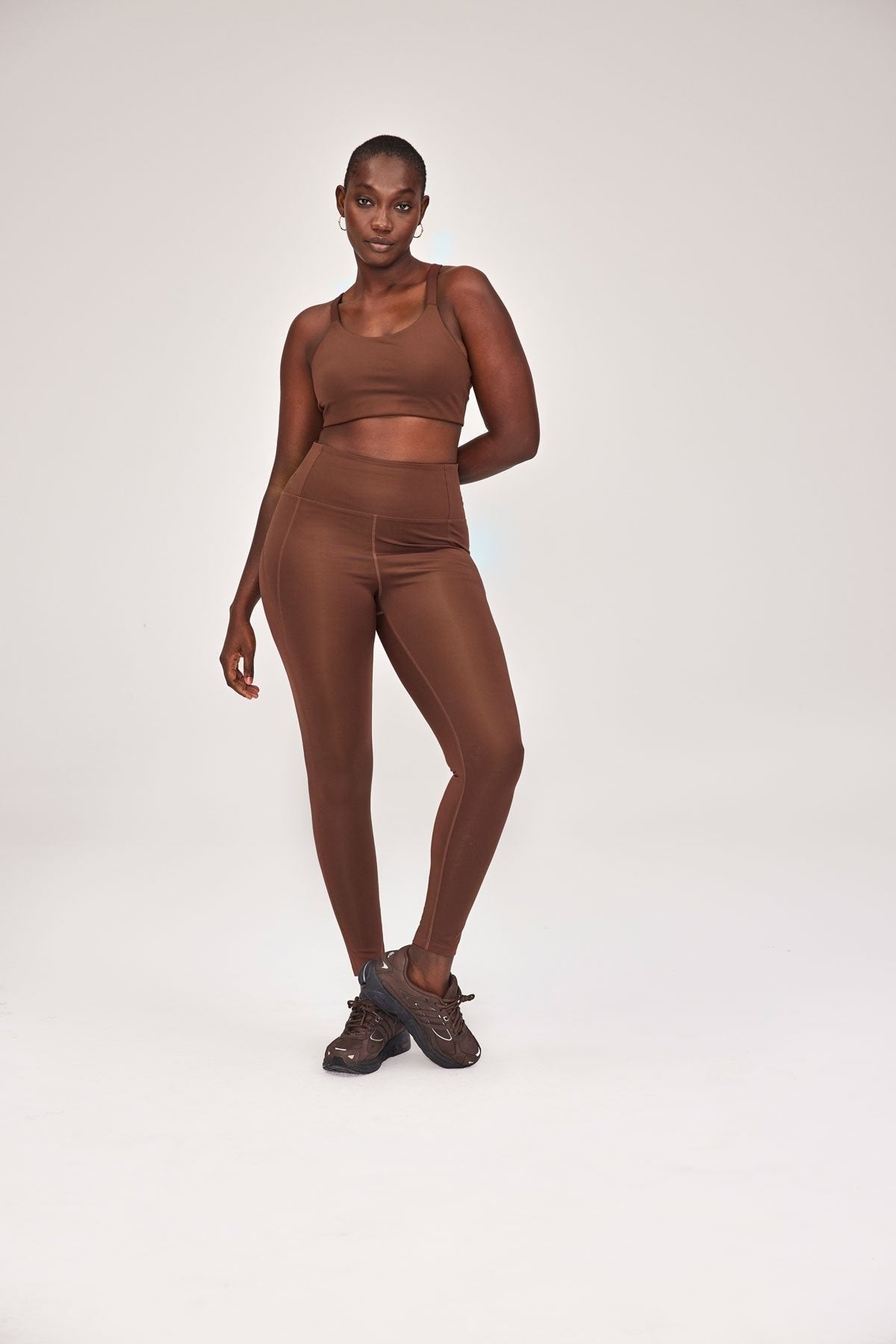 Compressive Yoga Legging met hoge taille - Earth