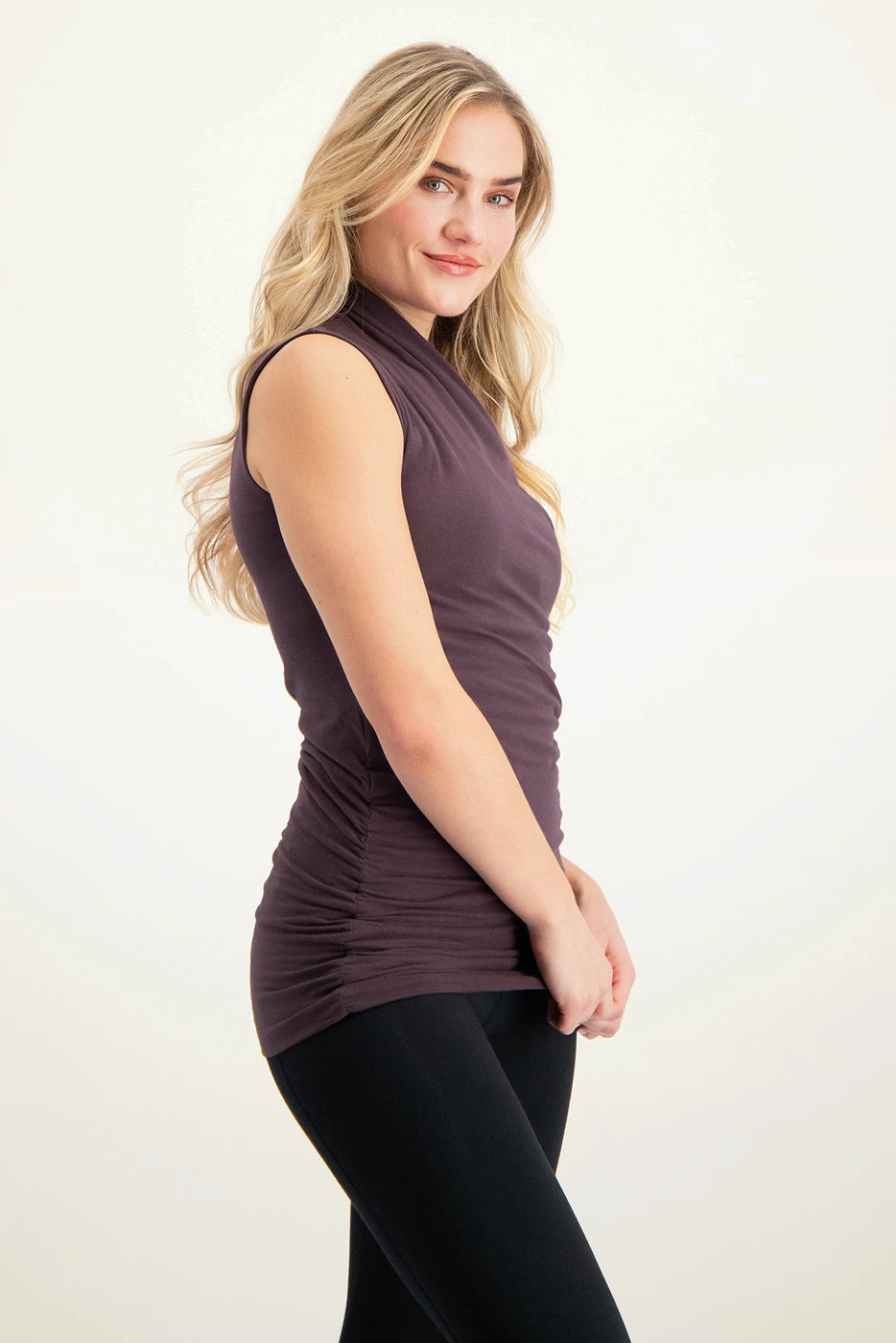 Good Karma Katoenen Yoga Top - Berry