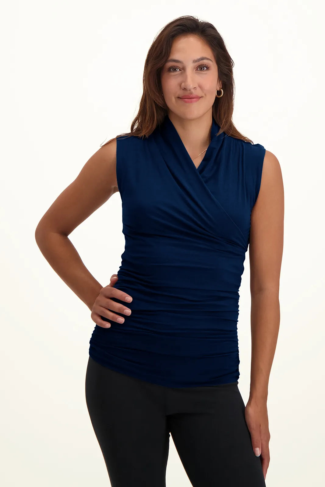 Good Karma Katoenen Yoga Top - Midnight