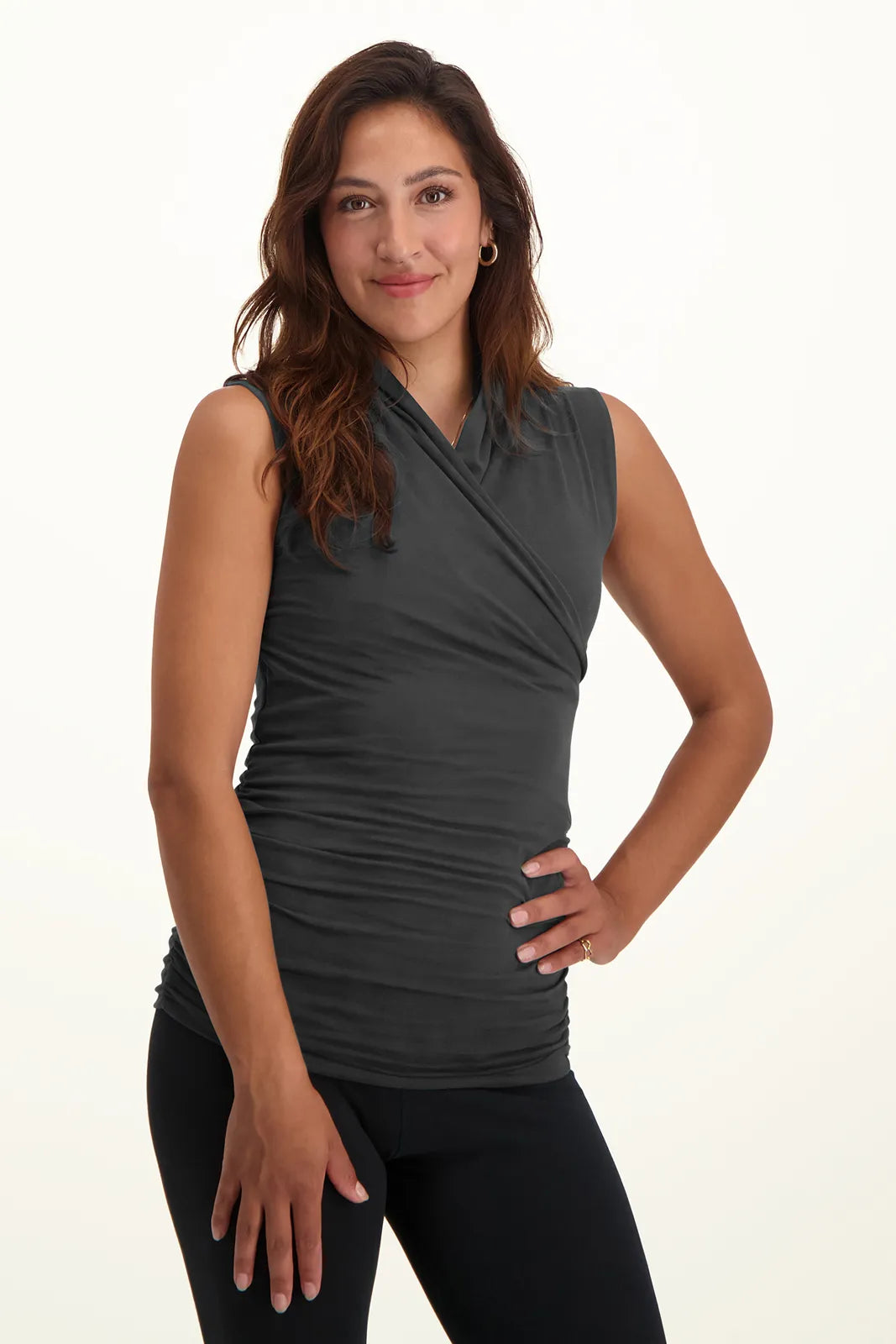 Good Karma Lange Yoga Top - Ash