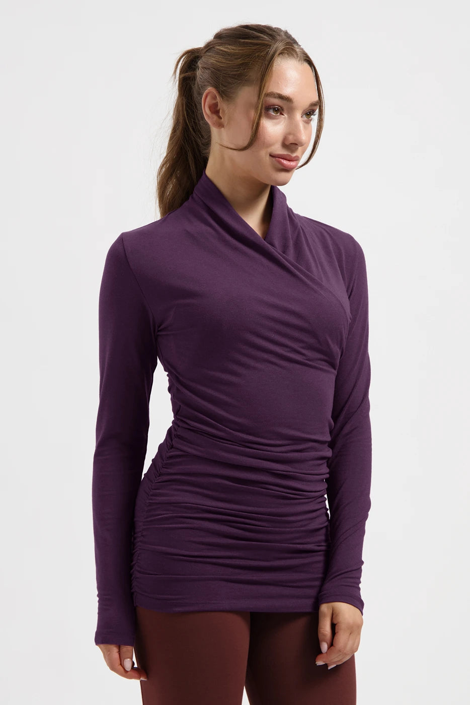 Good Karma Longsleeve Yoga Tunic - Bloom