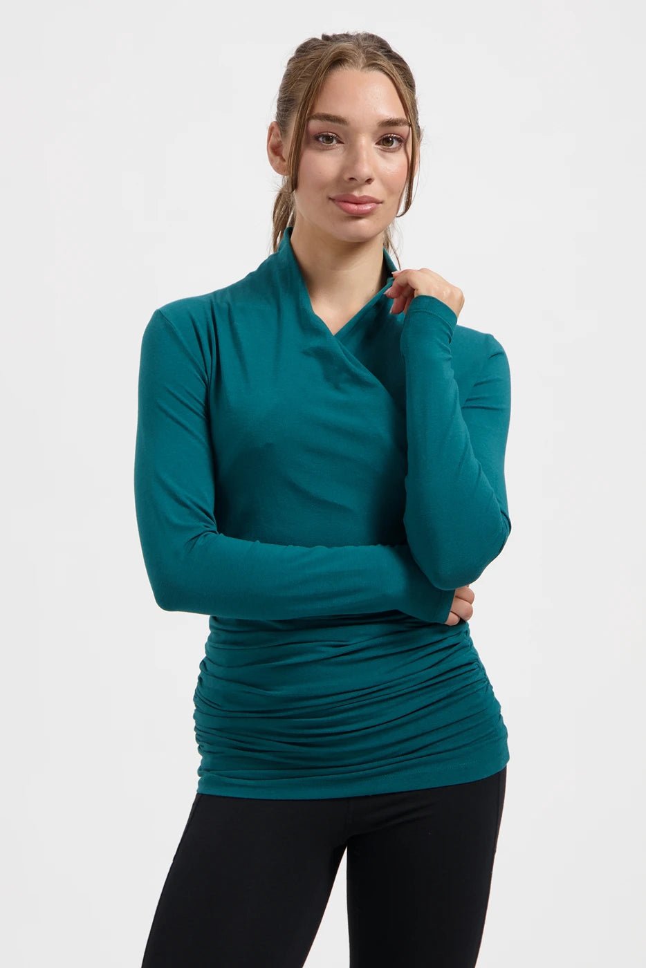 Good Karma Longsleeve Yoga Tunic - Seamoss