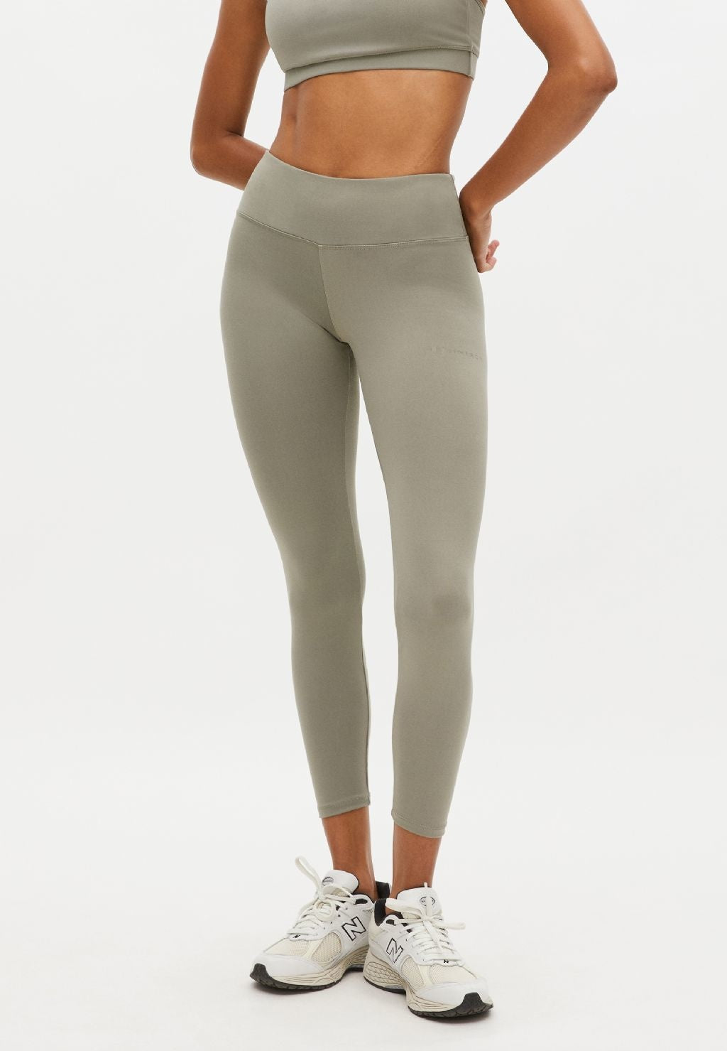 Groene High Waist Yoga Legging - Vetiver Green