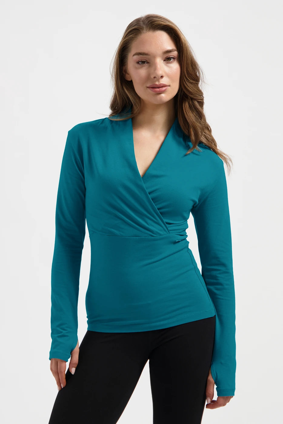 Ishtar Longsleeve Duurzame Yoga Top - Riverstone