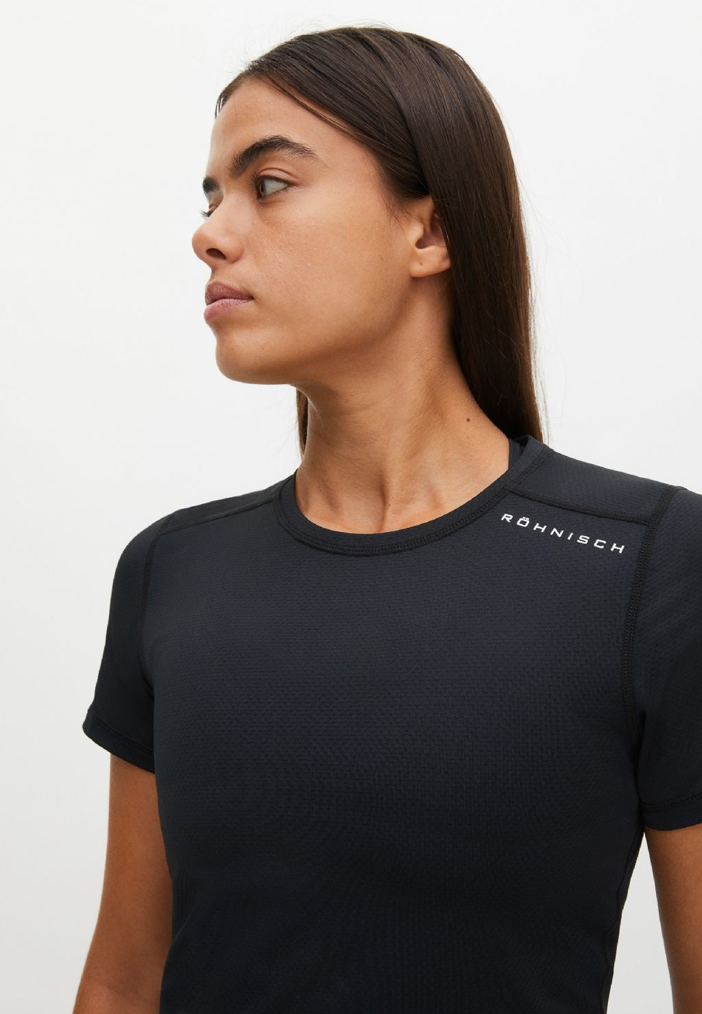 Jacquard Yoga Sport Tee - Zwart