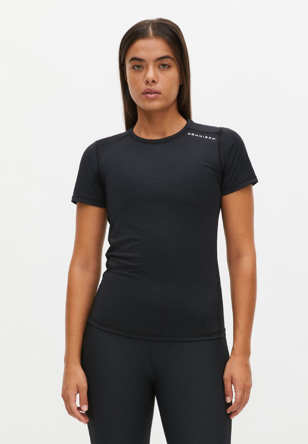 Jacquard Yoga Sport Tee - Zwart