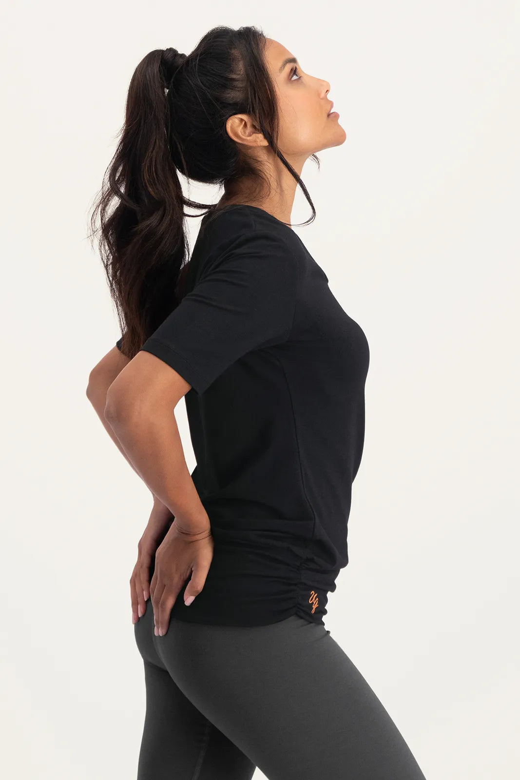 Kami Bamboe Yoga Tee - Onyx Black