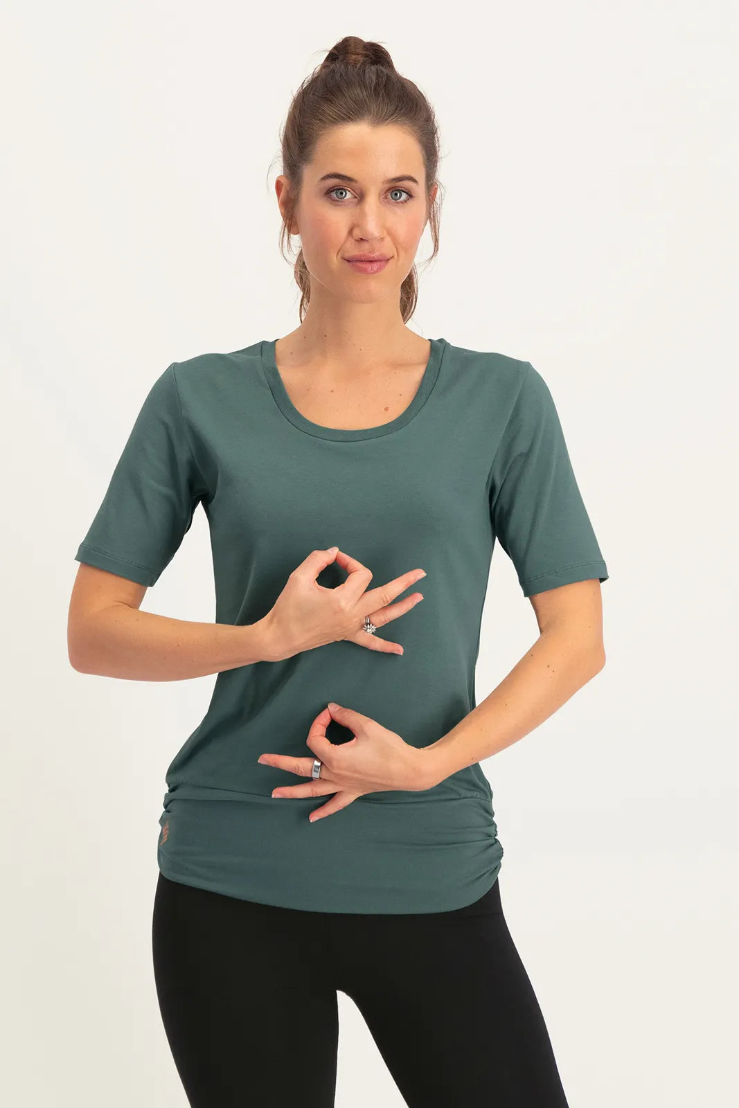 Kami Comfortabele Yoga Top - Forest