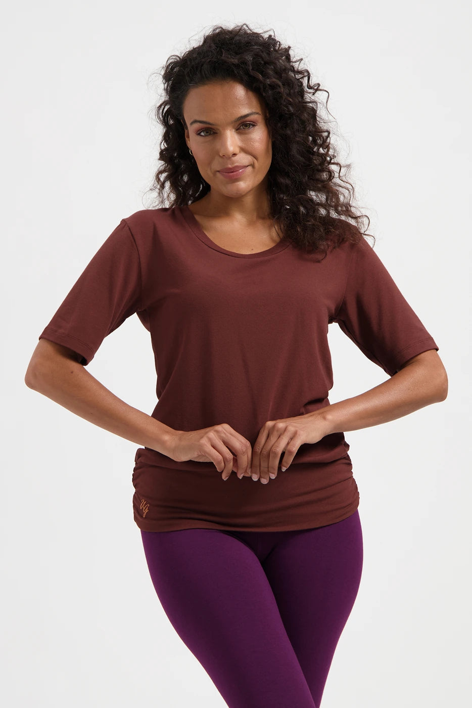 Kami Duurzame Yoga Tee -  Marron