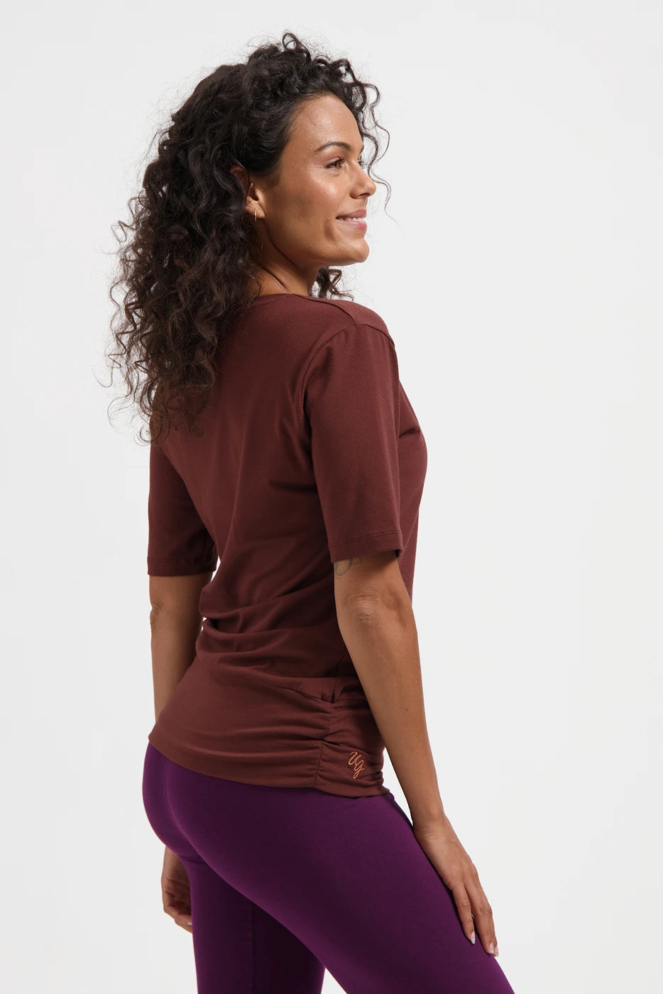 Kami Duurzame Yoga Tee -  Marron