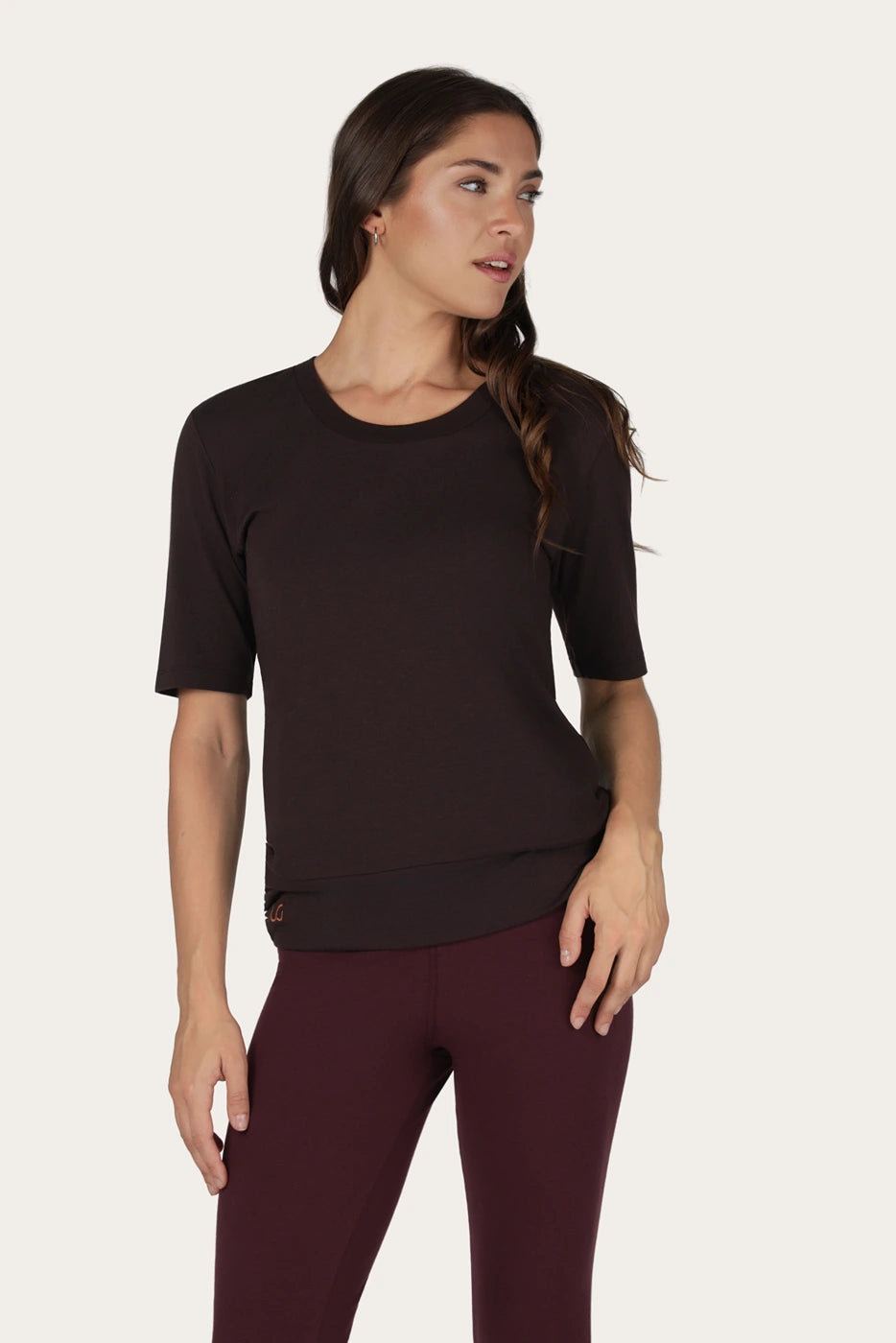 Kami Yoga Tee - Coffee