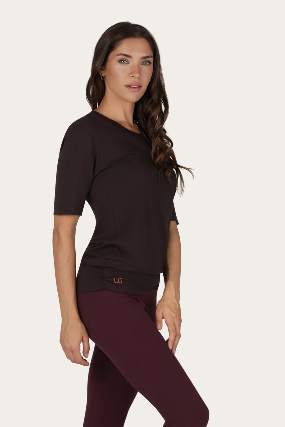 Kami Yoga Tee - Coffee