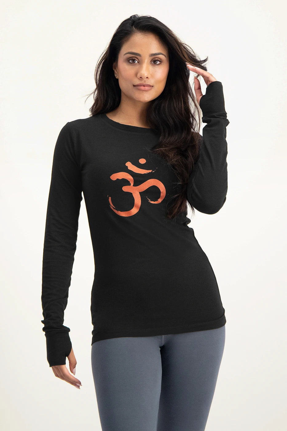 Karuna OM Yoga Bamboe Longsleeve - Onyx Black
