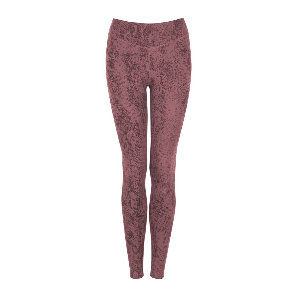Sumatra Snake Printed Yoga Leggings - Rose Taupe
